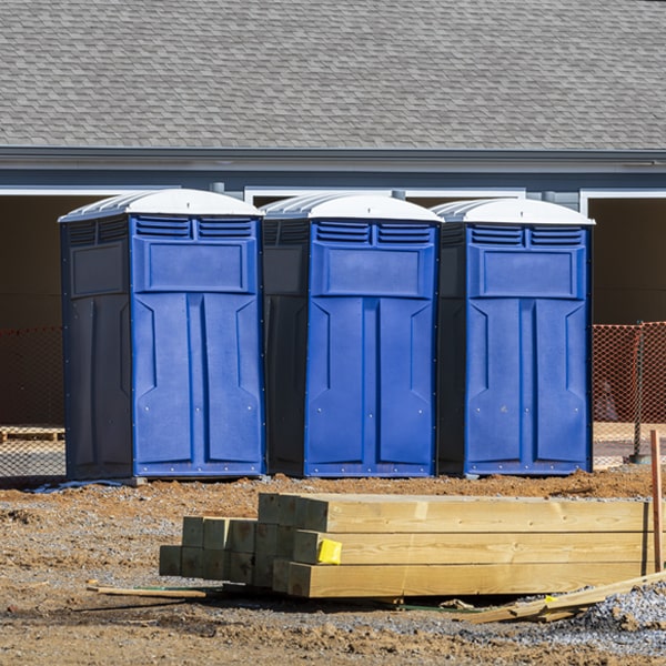 how can i report damages or issues with the portable toilets during my rental period in Sanborn MI